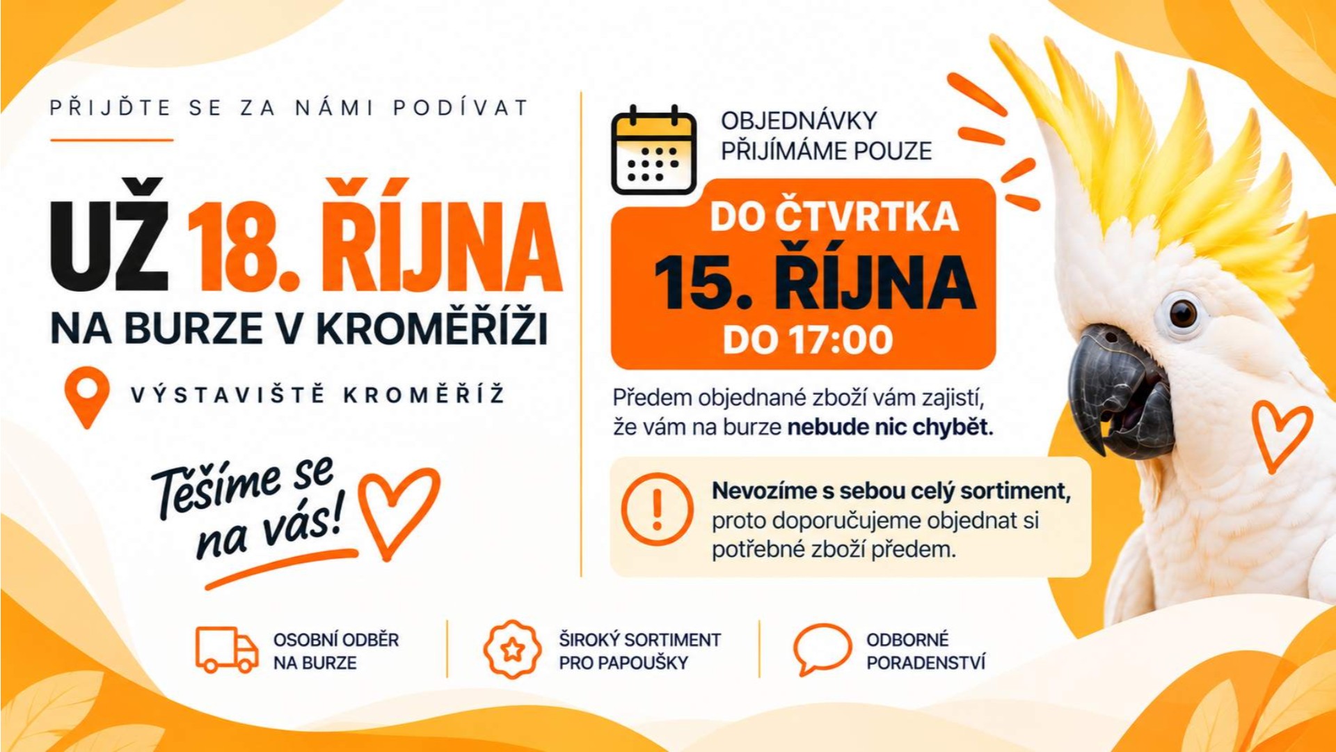 BURZA KROMĚŘÍŽ - PŘEDOBJEDNÁVKY
