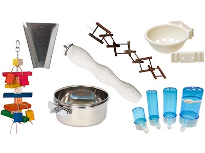 Doplňky do klecí a voliér