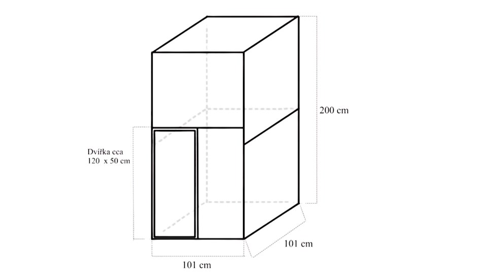 Stavebnice voliéry 1x1x2m PROFI