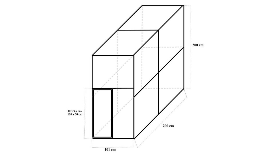 Stavebnice voliéry 1x2x2m PROFI