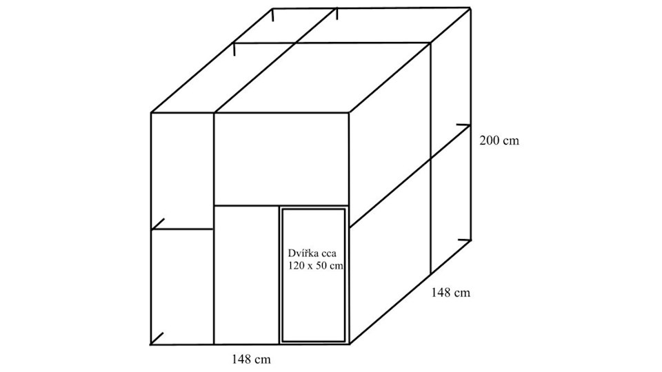 Stavebnice voliéry 1,5x1,5x2m PROFI
