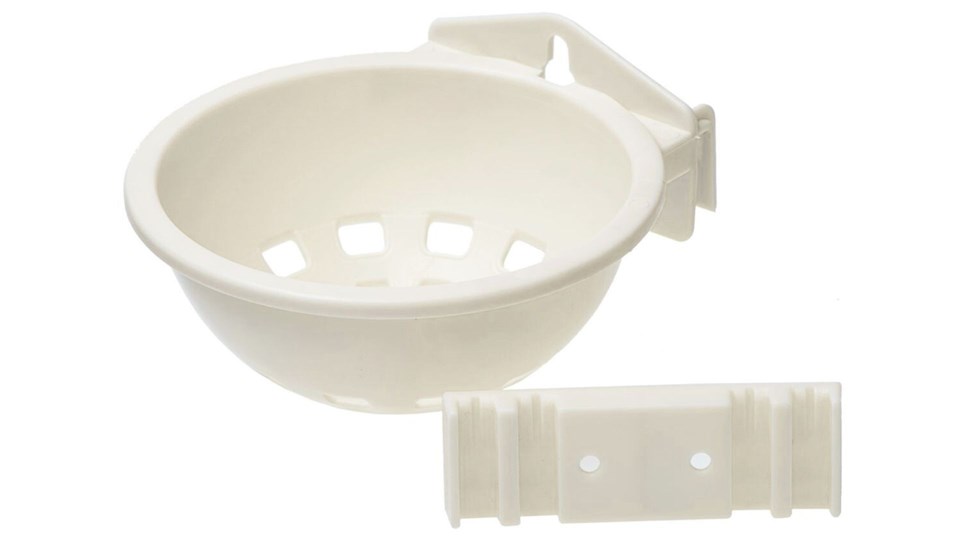 Plastová hnízdní miska 12x6 cm - s úchytem