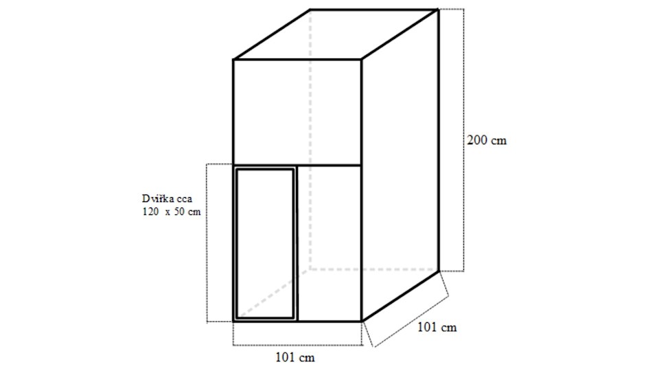 Stavebnice voliéry 1x1x2m ECONOMY