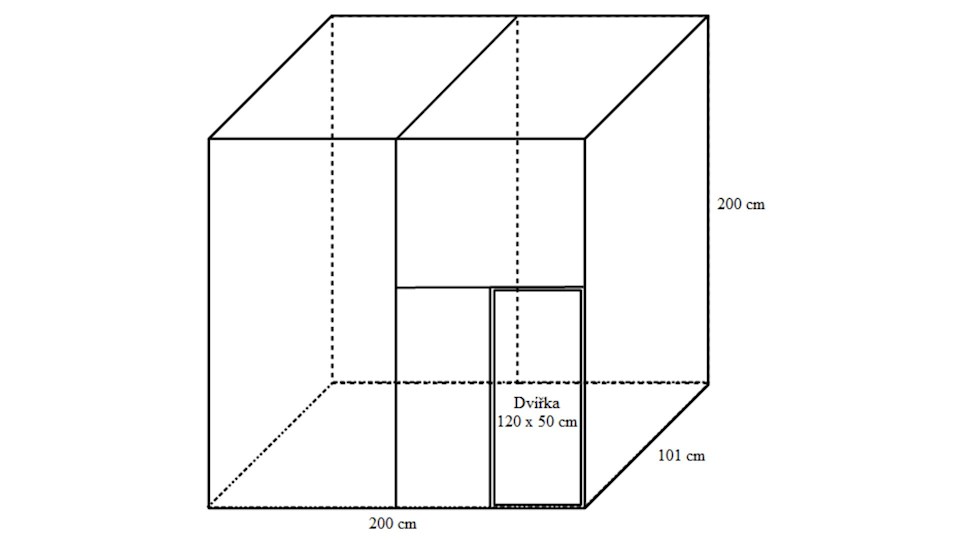 Stavebnice voliéry 2x1x2m ECONOMY