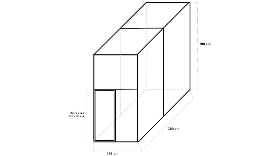 Stavebnice voliéry 1x2x2m ECONOMY