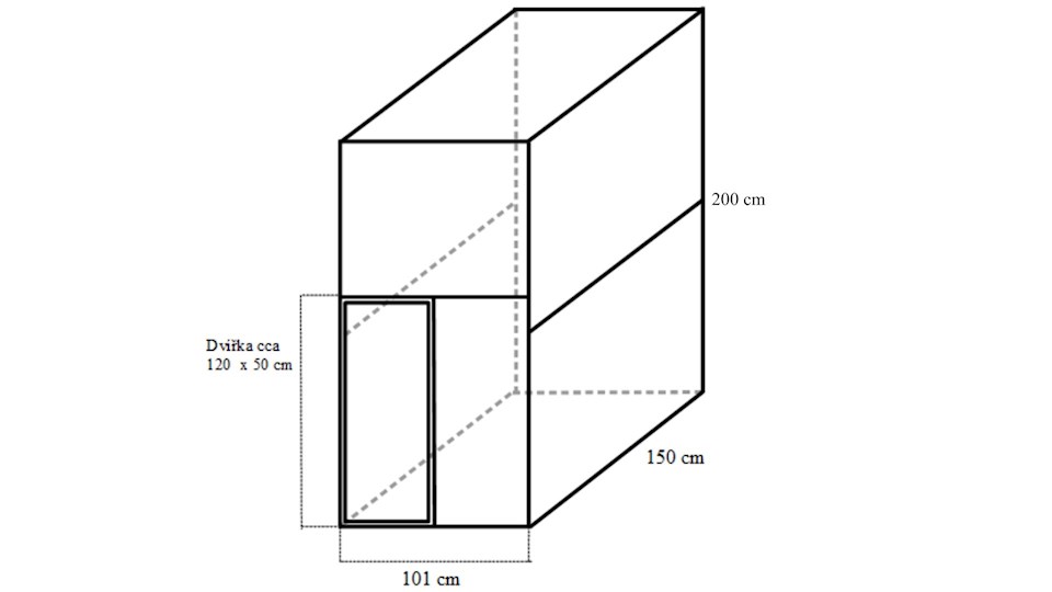 Stavebnice voliéry 1x1,5x2m ECONOMY