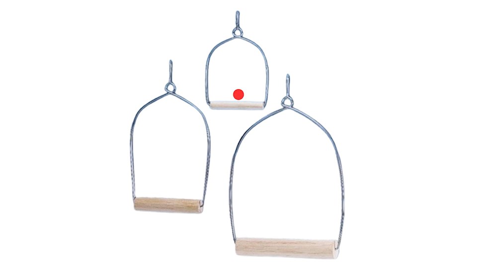 Obloukovitá houpačka 8 x 12 cm