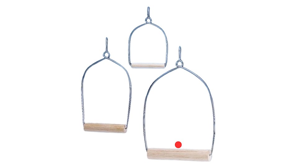 Obloukovitá houpačka 15 x 26 cm