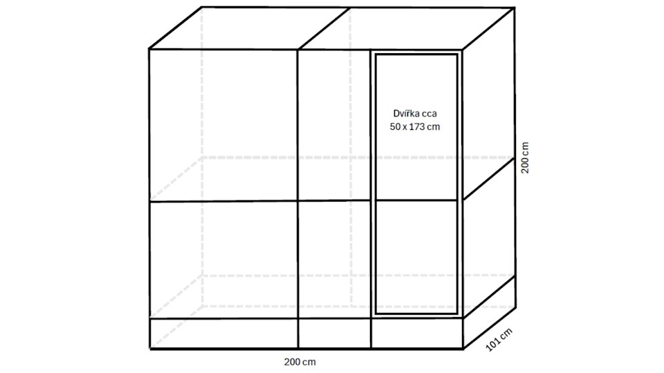 Stavebnice voliéry 2x1x2m se soklem