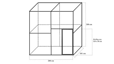 Stavebnice voliéry 2x1x2m PROFI