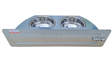 Krmný otočný pult se dvěma miskami (Dvoumiska - standard)