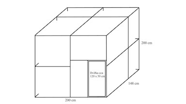 Stavebnice voliéry 2x1,5x2m PROFI