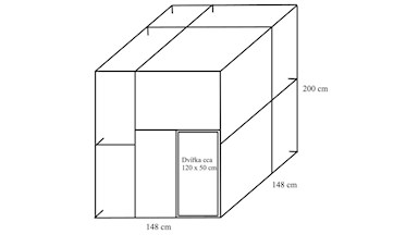Stavebnice voliéry 1,5x1,5x2m PROFI