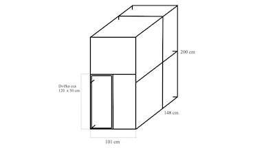 Stavebnice voliéry 1x1,5x2m PROFI