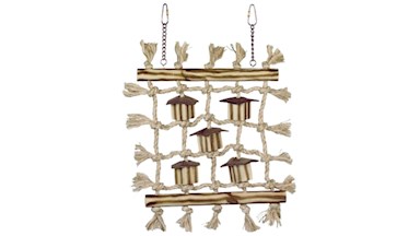 Šplhací stěna bavlna, sisal a kokos 36x24 cm