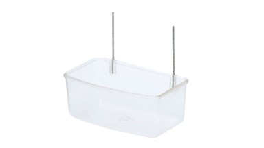 Závěsné plastové krmítko 7,5x4,5x3cm