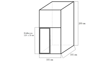 Stavebnice voliéry 1x1x2m ECONOMY
