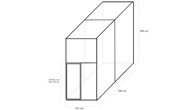 Stavebnice voliéry 1x2x2m ECONOMY