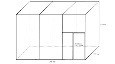 Stavebnice voliéry 3x1x2m ECONOMY