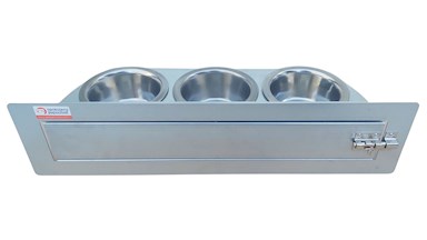 Krmný otočný pult se třemi miskami (Třímiska - MINI)